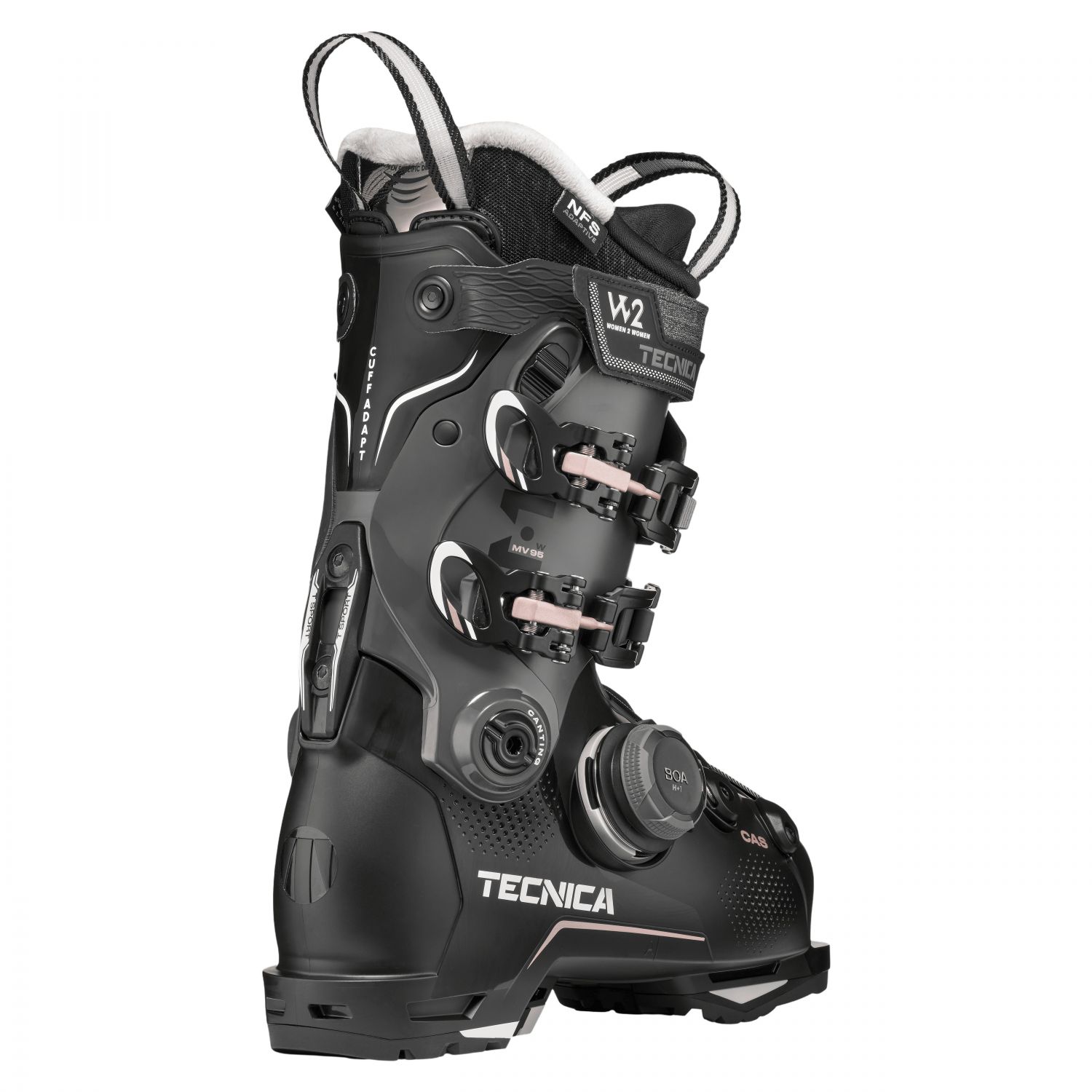 Tecnica Mach BOA MV 95 W, botas de esqui, mulheres, pretas