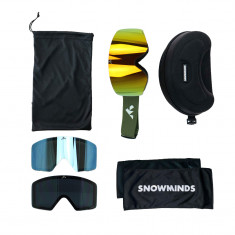 The Small Original Snowminds Goggle - All Inclusive, Olive Green