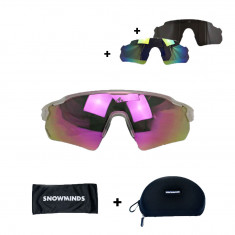 The Snowminds Ice Breaker Sports Glasses + 3 Lenses + Case