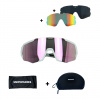 The Snowminds Full Blast Sports Glasses + 3 Lenses + Case, Matte Light Grey