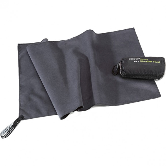 Toalha Cocoon Ultralight,90x50cm, Toalha de microfibra, cinzento manatim