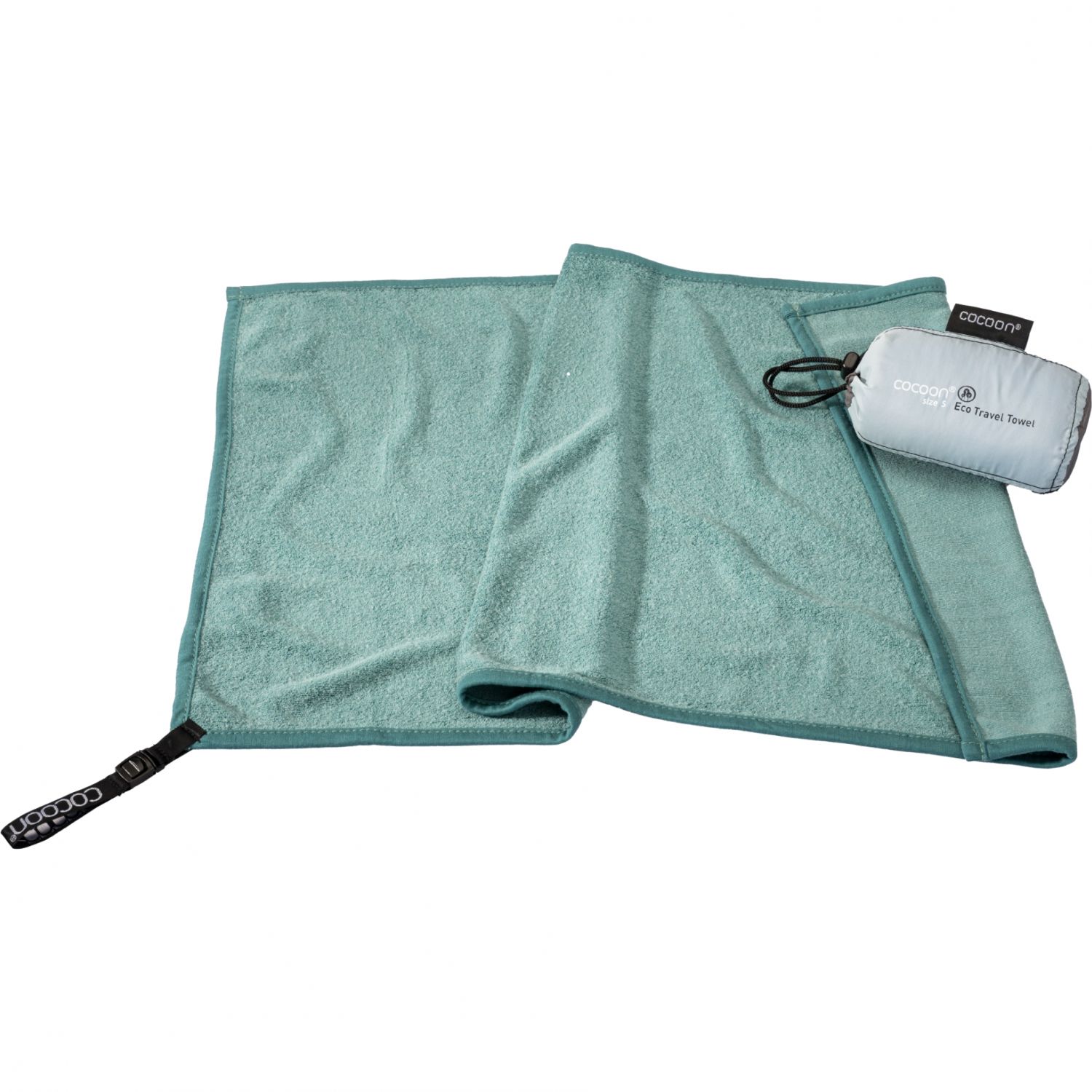 Toalha de viagem Cocoon Eco, 60x30cm, toalha Lyocell, verde nilo