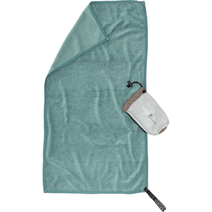 Toalha de viagem Cocoon Eco, 60x30cm, toalha Lyocell, verde nilo