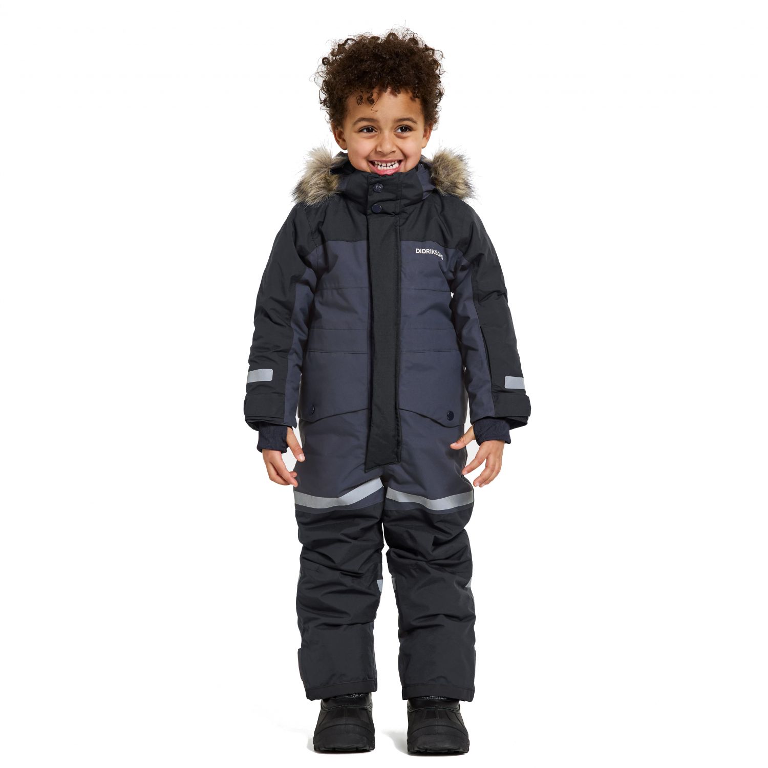 Traje de vuelo Didriksons Bjärven, junior, azul marino