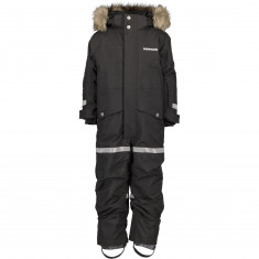 Traje de vuelo Didriksons Bjärven, junior, negro