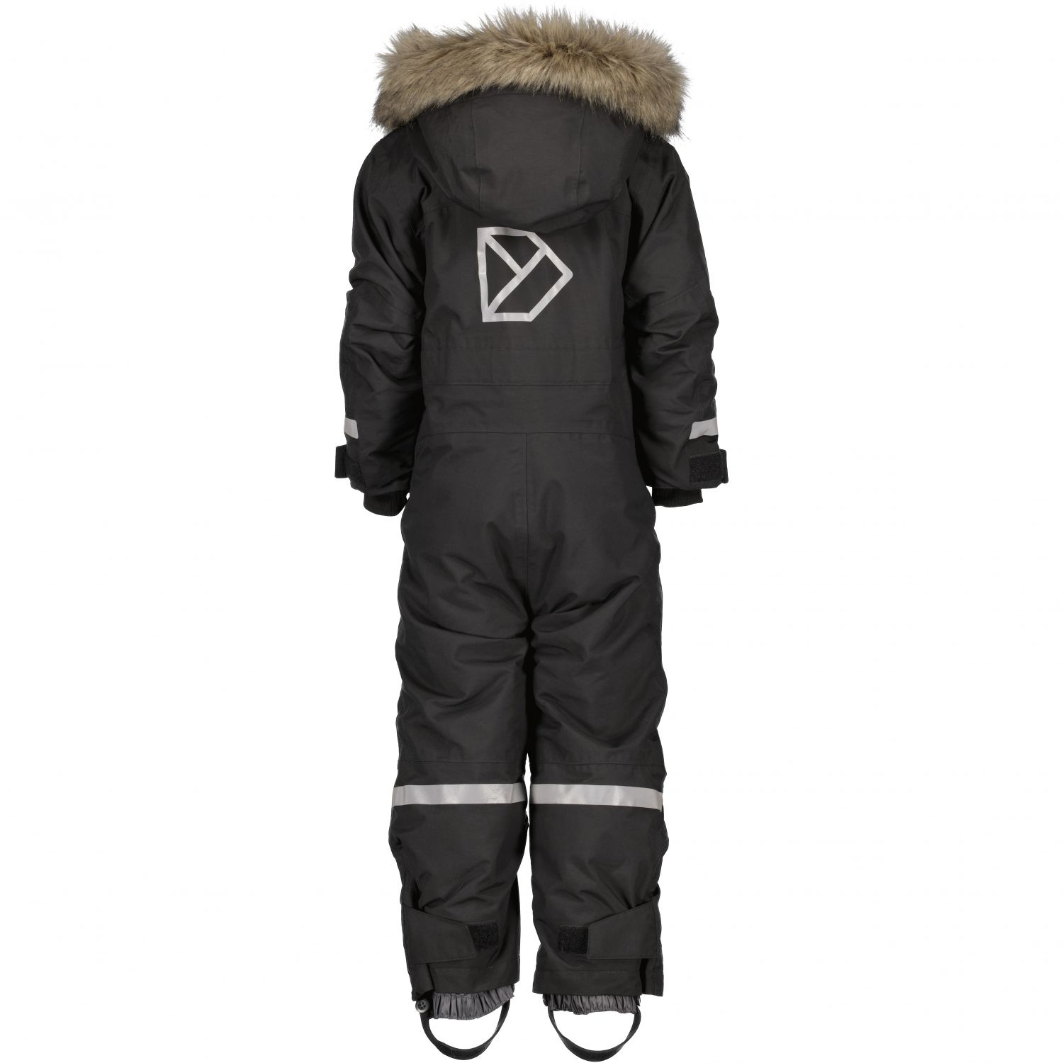 Traje de vuelo Didriksons Bjärven, junior, negro