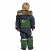 Traje de vuelo Didriksons Bjärven, junior, verde oscuro