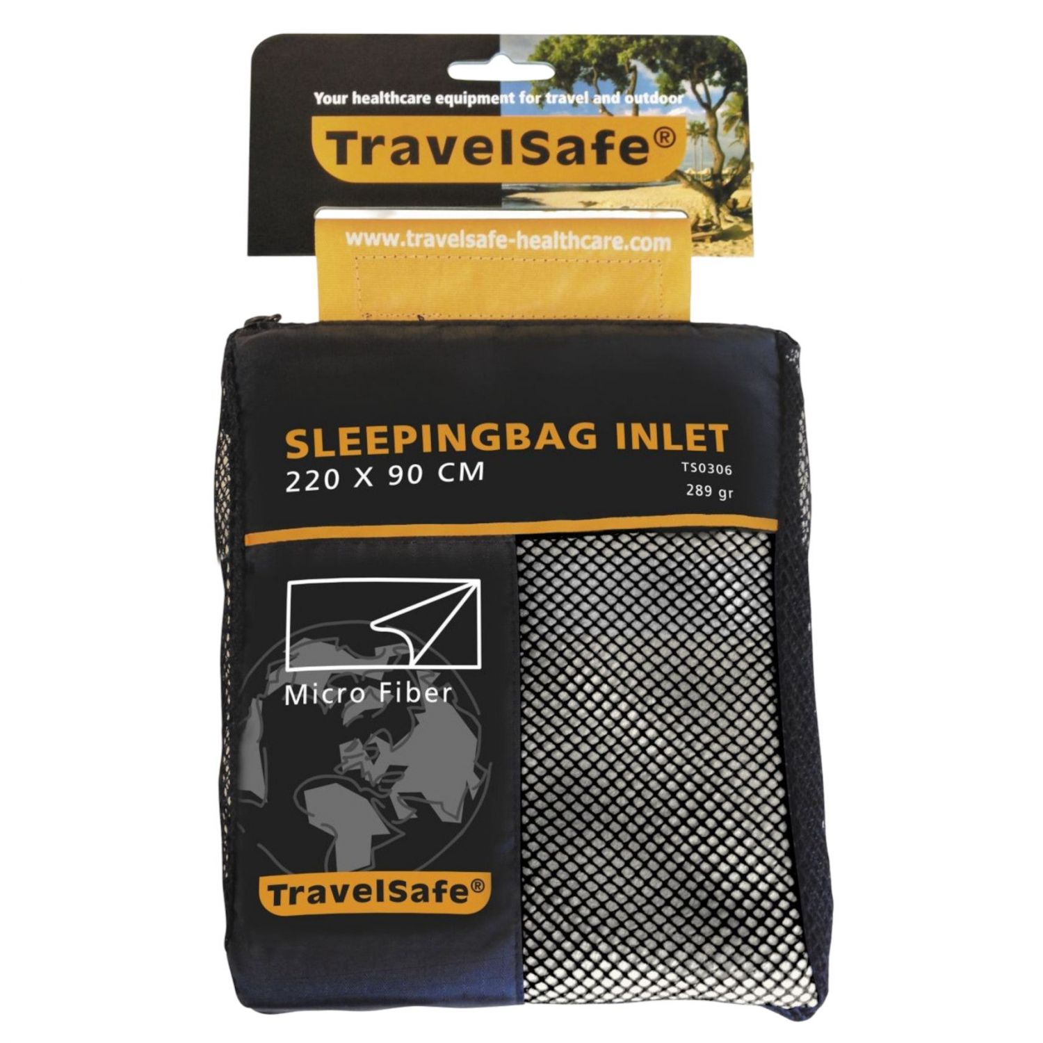 TravelSafe Microfiber Sleeping Bag Liner, envelope