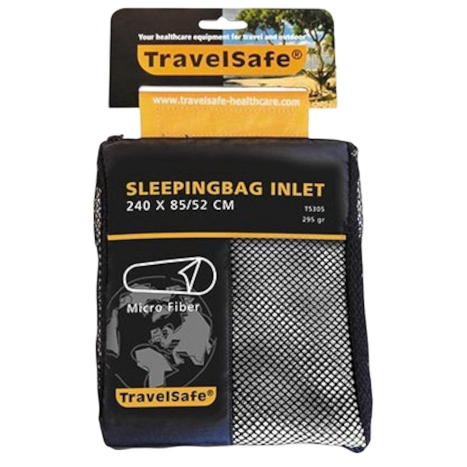 TravelSafe Microfiber Sleeping Bag Liner, mummy