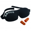 TravelSafe Sovemaske med Earplugs, pré-formada, preto