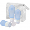TravelSafe Squeeze bottle, 3 pcs, blue
