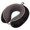 TravelSafe Travel Pillow with memory foam, black/gray