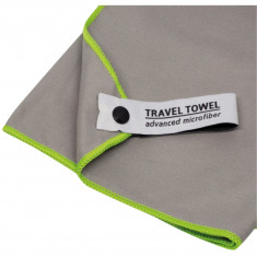 TravelSafe Travel Towel Terry/Microfiber L, gray/green