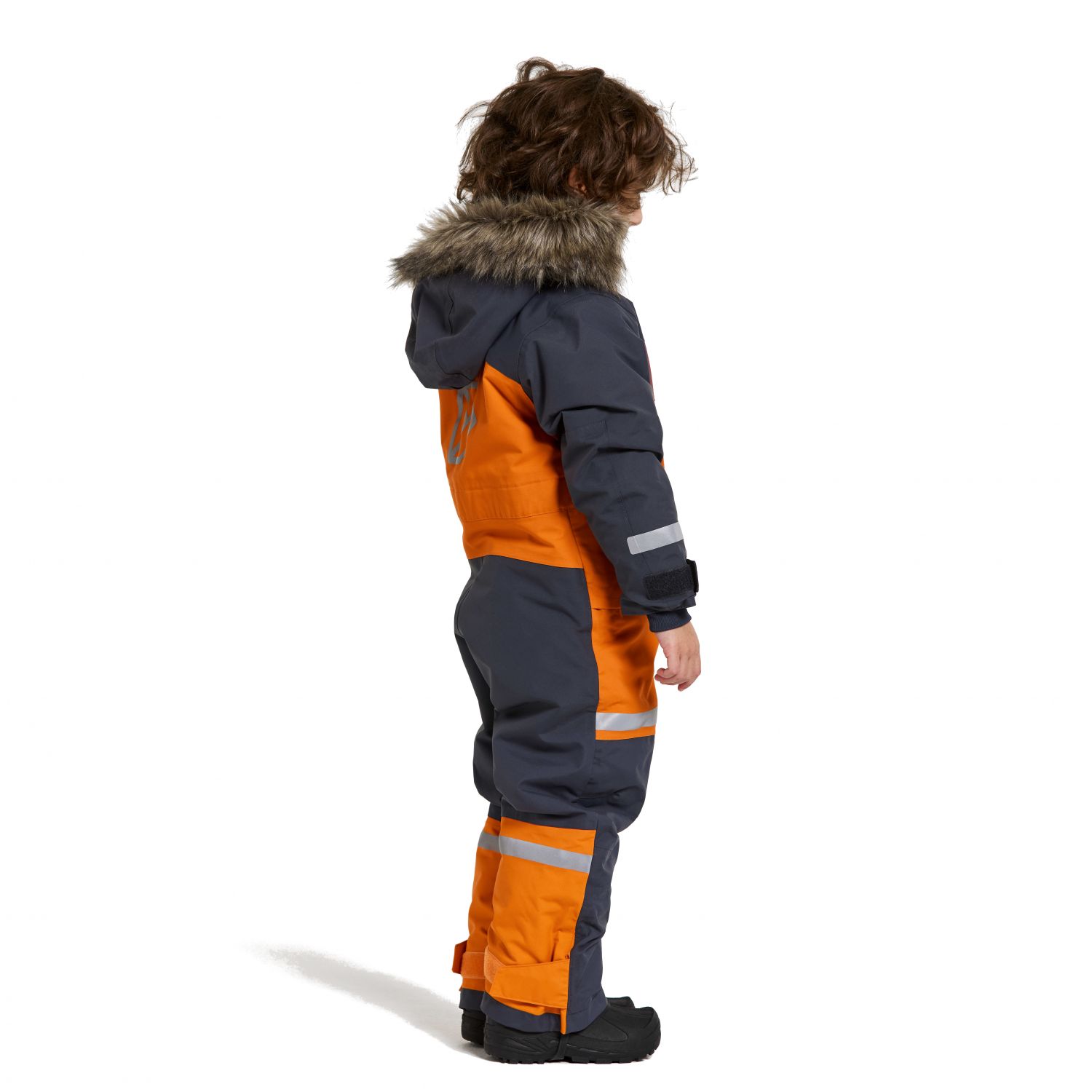 Tuta di volo Didriksons Bjärven, junior, arancione