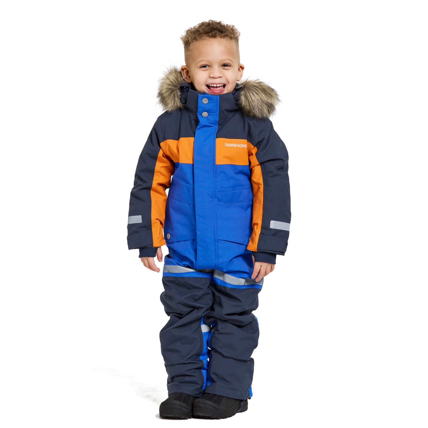 Tuta di volo Didriksons Bjärven, junior, blu