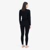 Ulvang Comfort 200 Maglietta intima da sci a girocollo, donna, nero