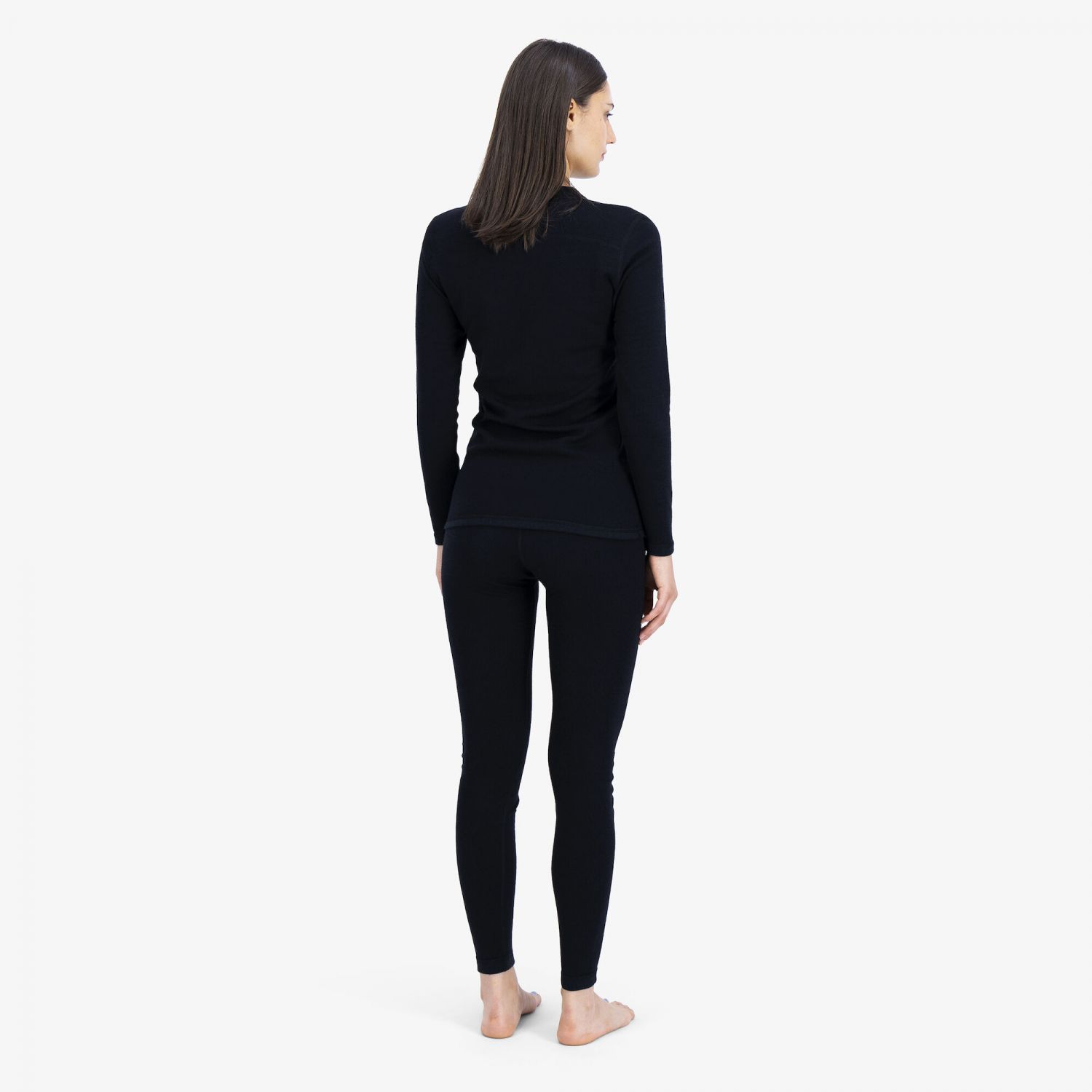 Ulvang Comfort 200 Maglietta intima da sci a girocollo, donna, nero