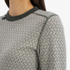 Ulvang Comfort 200 Round Neck, camisola térmica de esqui, para mulher, cinza claro