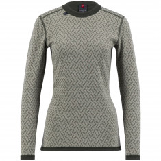 Ulvang Comfort 200 Round Neck, camisola térmica de esqui, para mulher, cinza claro
