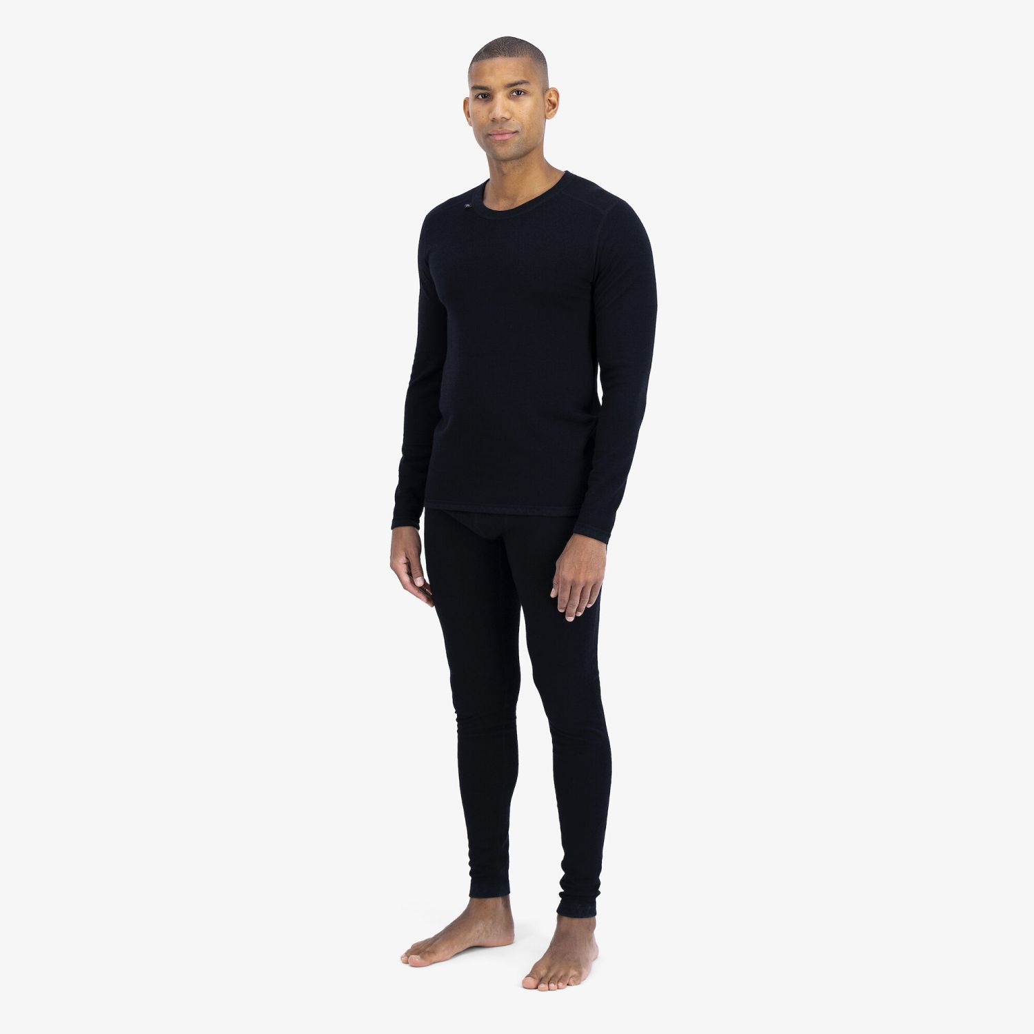 Ulvang Comfort 200 Round Neck, lyžiarska spodná košeľa, pánska, čierna