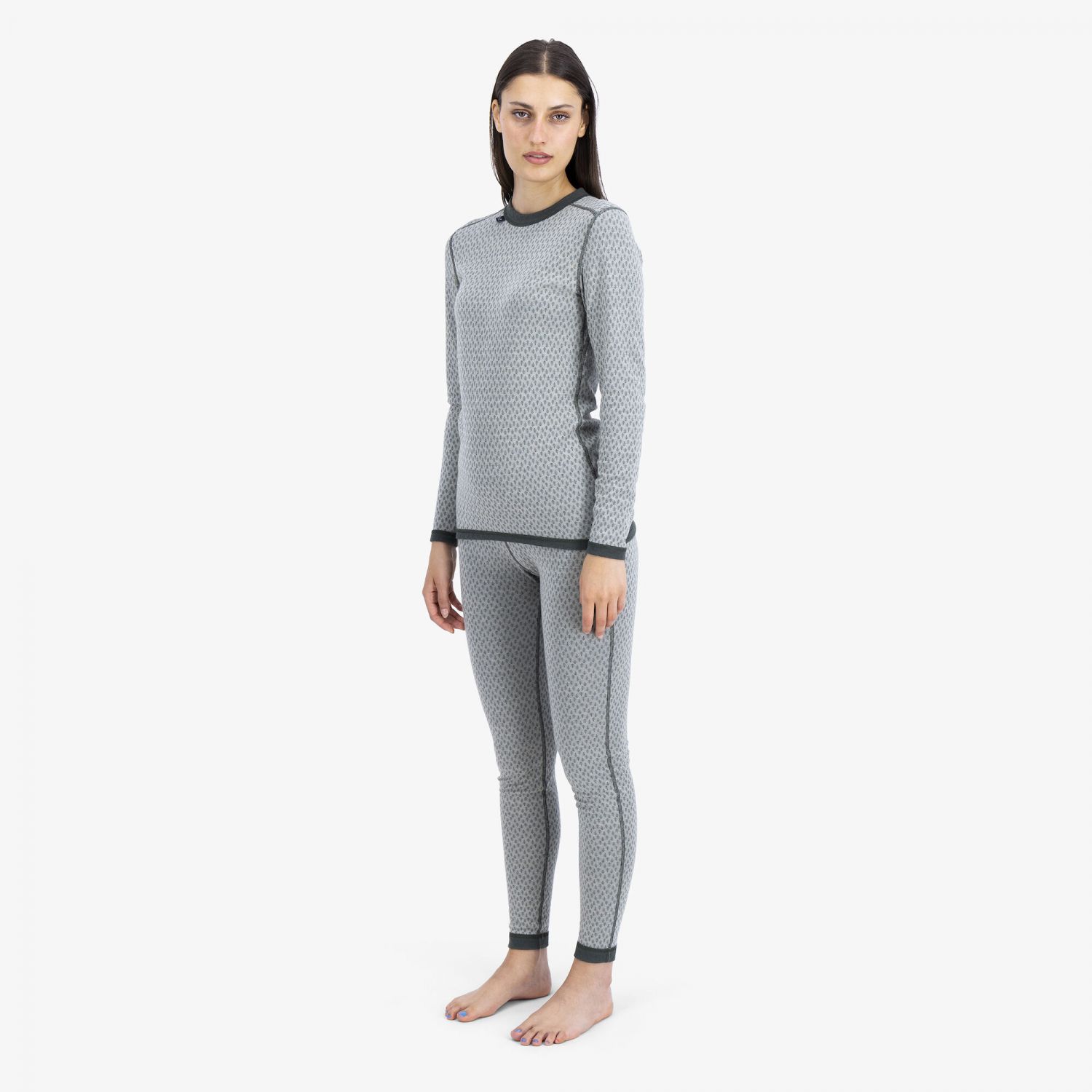 Ulvang Comfort 200 Round Neck, lyžiarska spodná vrstva, dáma, svetlosivá