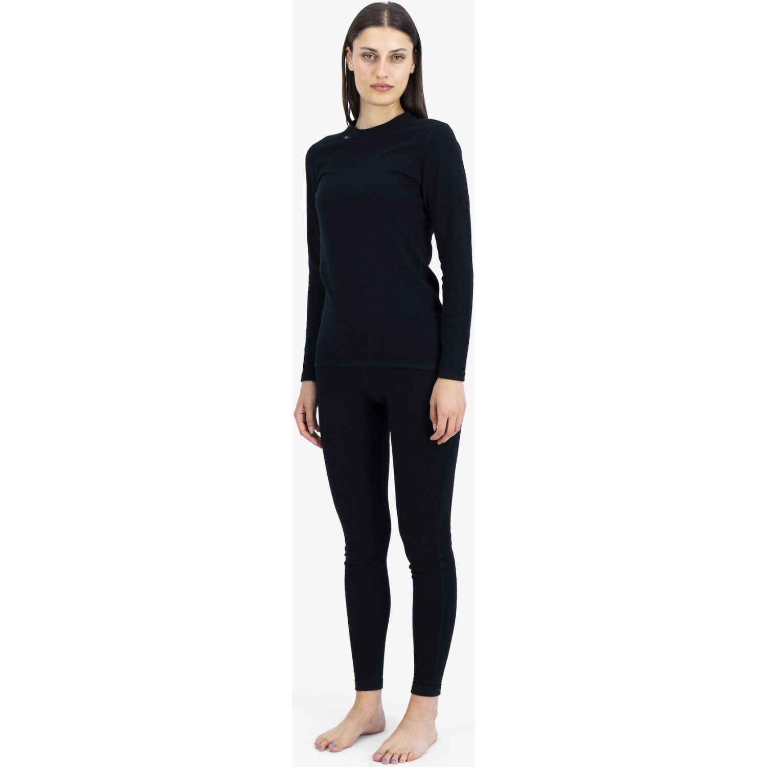 Ulvang Comfort 200 Round Neck, skiundertrøje, dame, sort