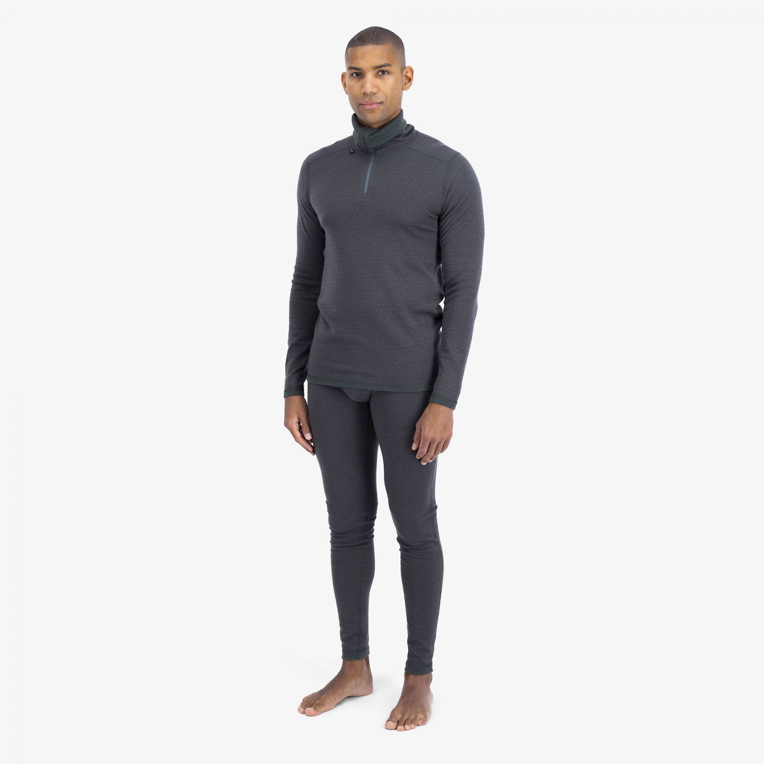 Ulvang Comfort 200 Turtle Neck, maglia intima da sci, uomo, grigio scuro