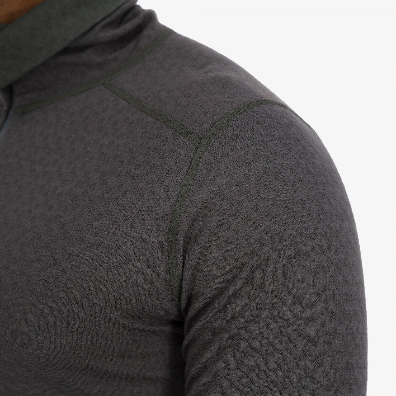 Ulvang Comfort 200 Turtle Neck, maglia intima da sci, uomo, grigio scuro