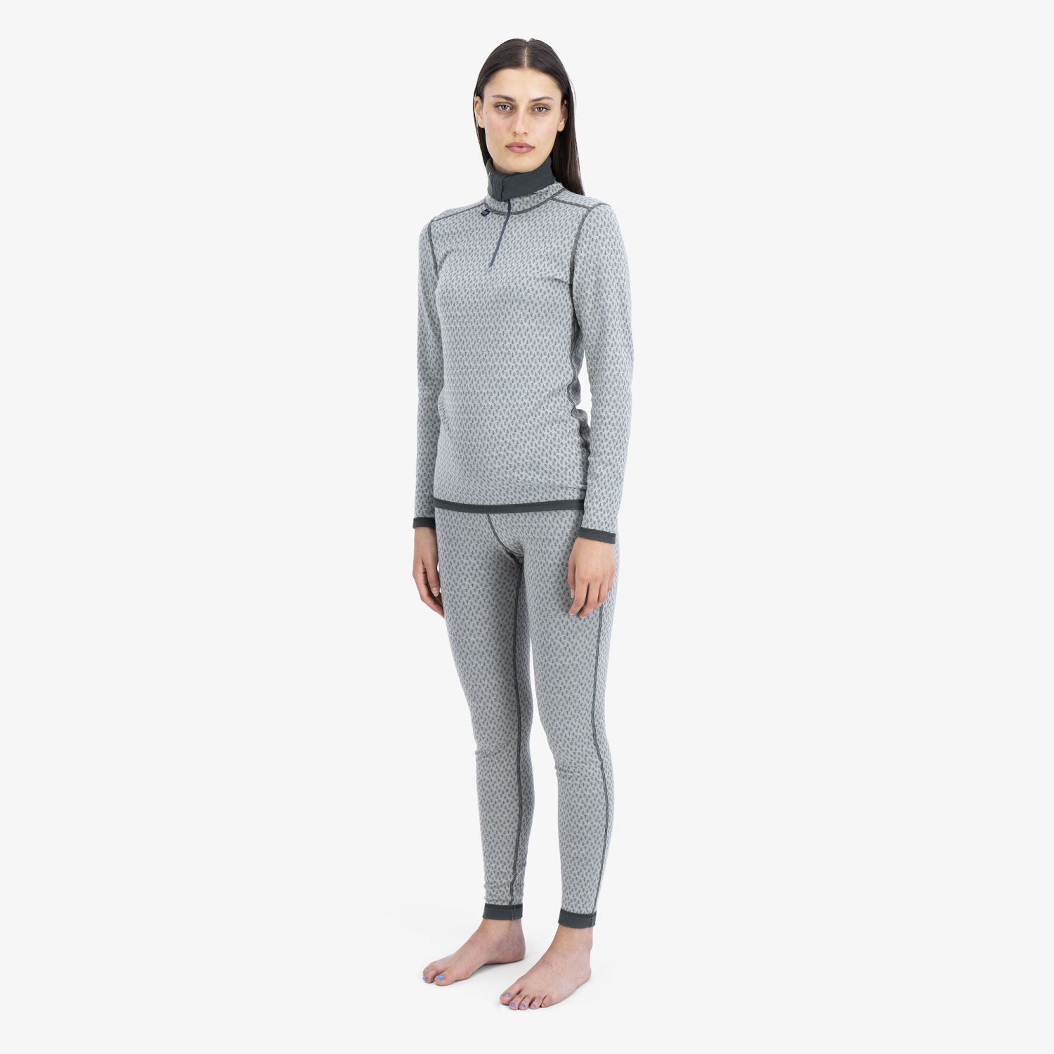 Ulvang Comfort 200 Turtle Neck, skiundertrøje, dame, lysegrå