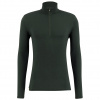 Ulvang Hero Half Zip, maglia intima da sci, uomo, verde scuro