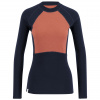 Ulvang Peak Map Crew, maglia intima da sci da donna, blu scuro/rosa