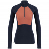 Ulvang Peak Map Half Zip, maglia intima da sci, donna, blu scuro/rosa
