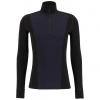 Ulvang Peak Map Half Zip, maglia intima da sci, uomo, nero/blu scuro