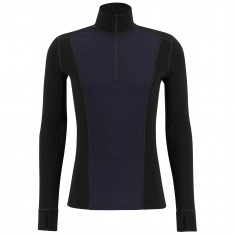 Ulvang Peak Map Half Zip, maglia intima da sci, uomo, nero/blu scuro