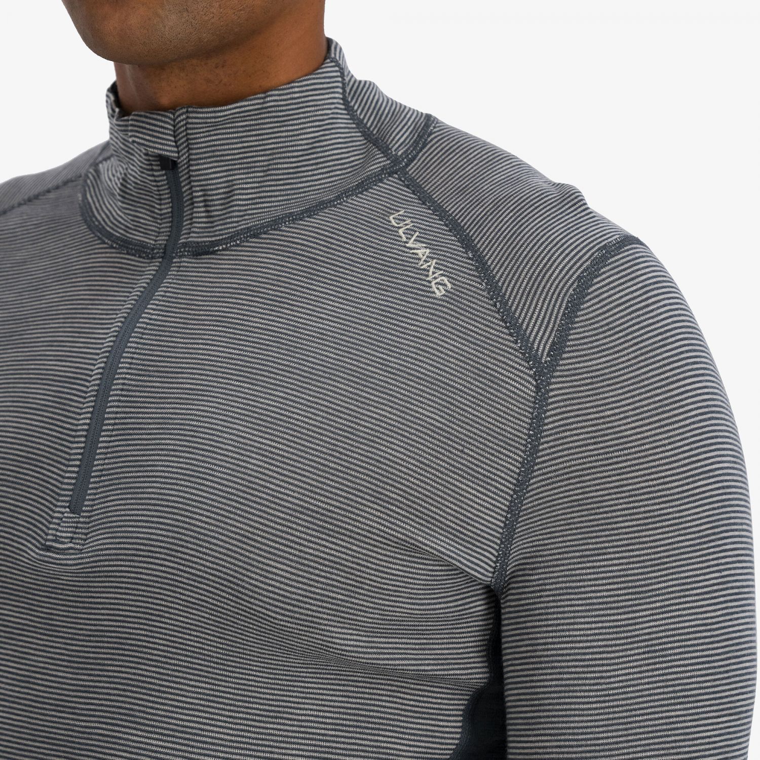 Ulvang Rav 100%, collo a tartaruga, maglia intima da sci, uomo, grigio
