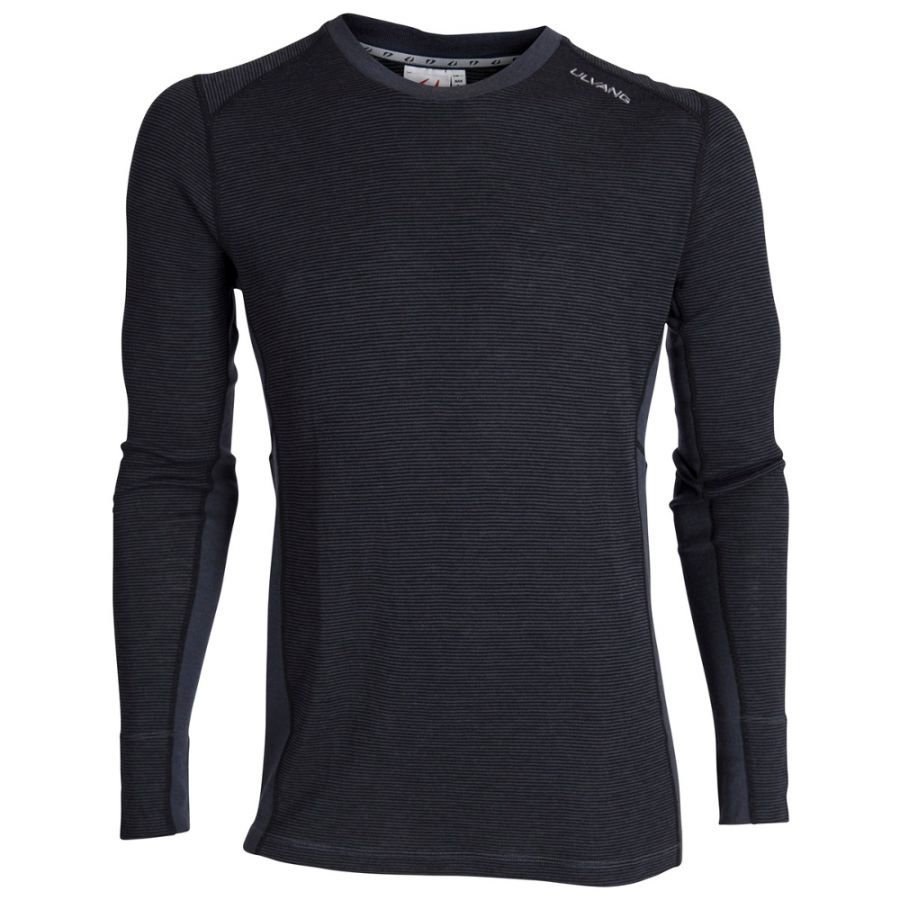 Ulvang Rav 100%, collo tondo, uomo, nero