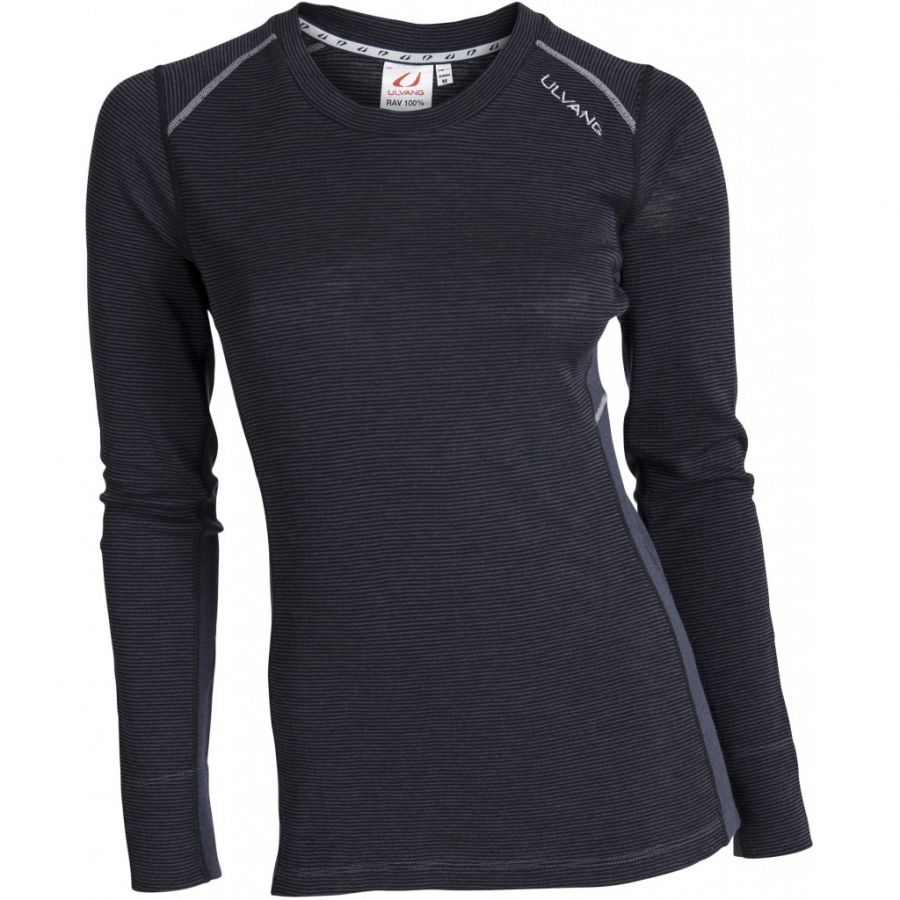 Ulvang Rav 100% cuello redondo, mujer, negro
