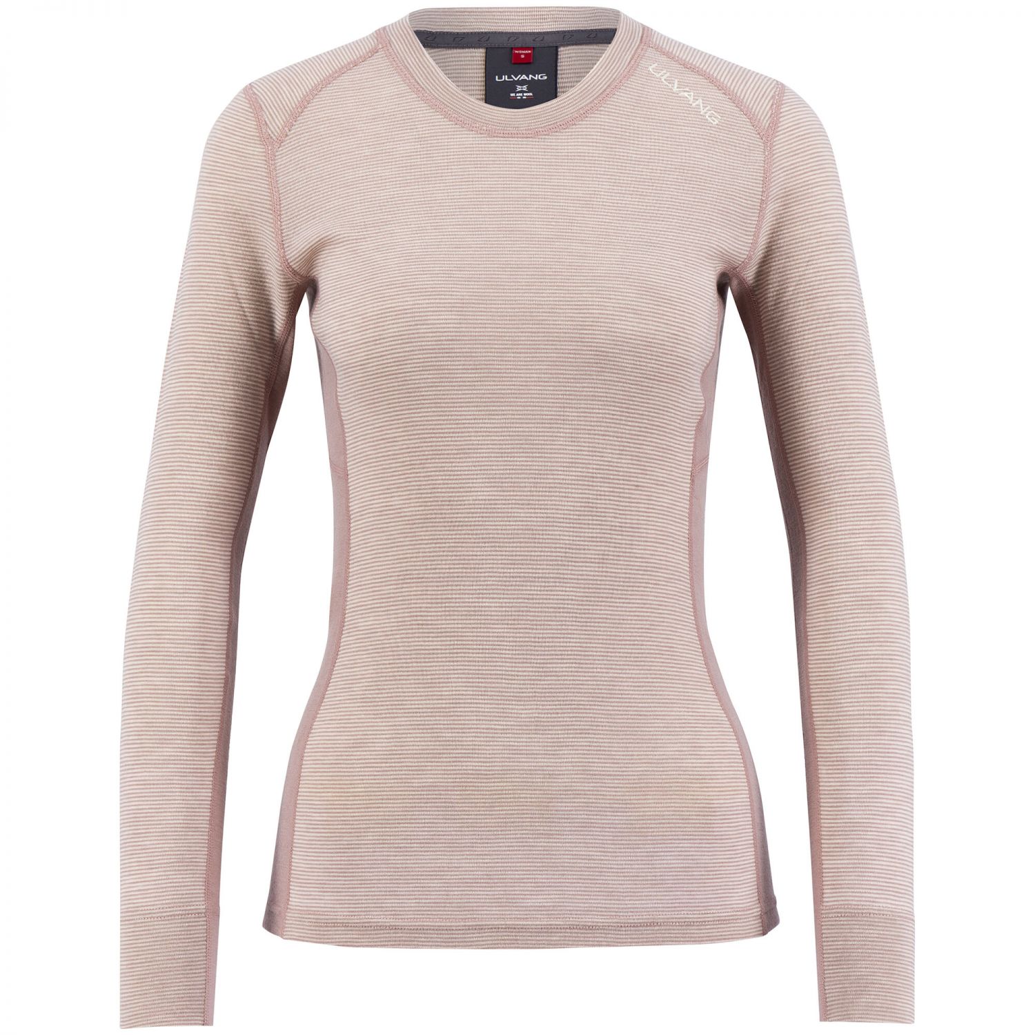 Ulvang Rav 100% Maglietta intima da sci a girocollo, donna, rosa