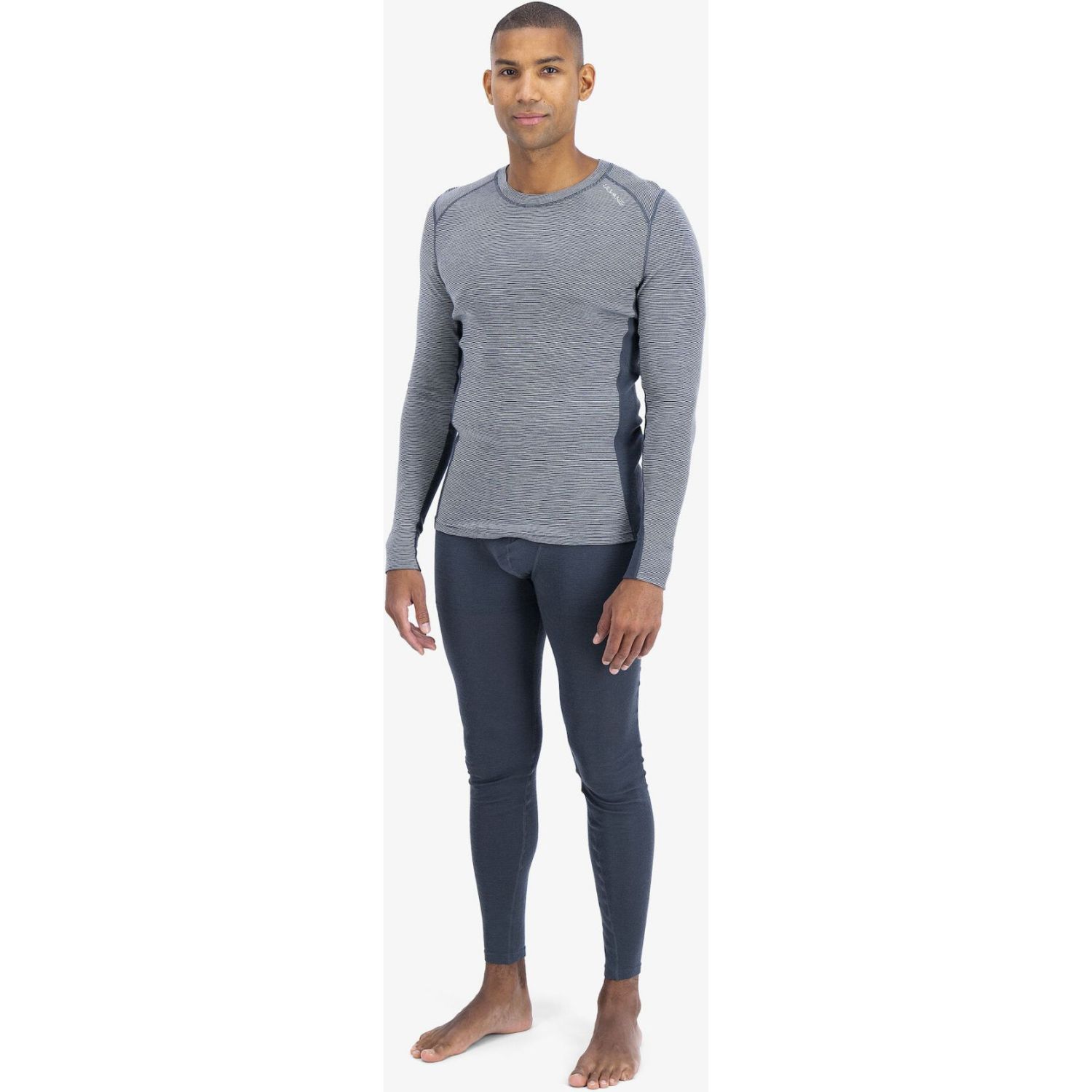 Ulvang Rav 100% Round Neck, ski underwear, men, urban chic/agate grey