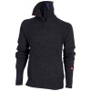 Ulvang Rav sweater w/zip, pulôver, masculino, cinza escuro