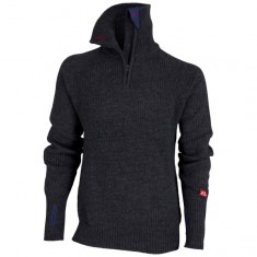 Ulvang Rav sweater w/zip, pulôver, masculino, cinza escuro