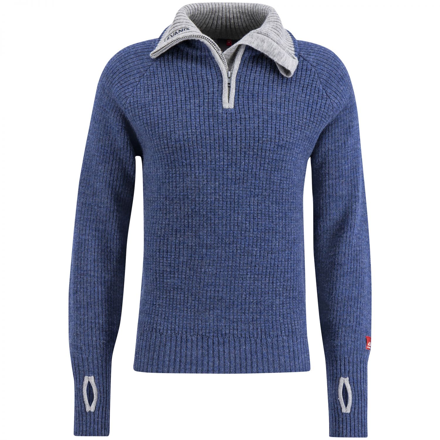 Ulvang Rav Sweater w/zip, herre, blå/grå
