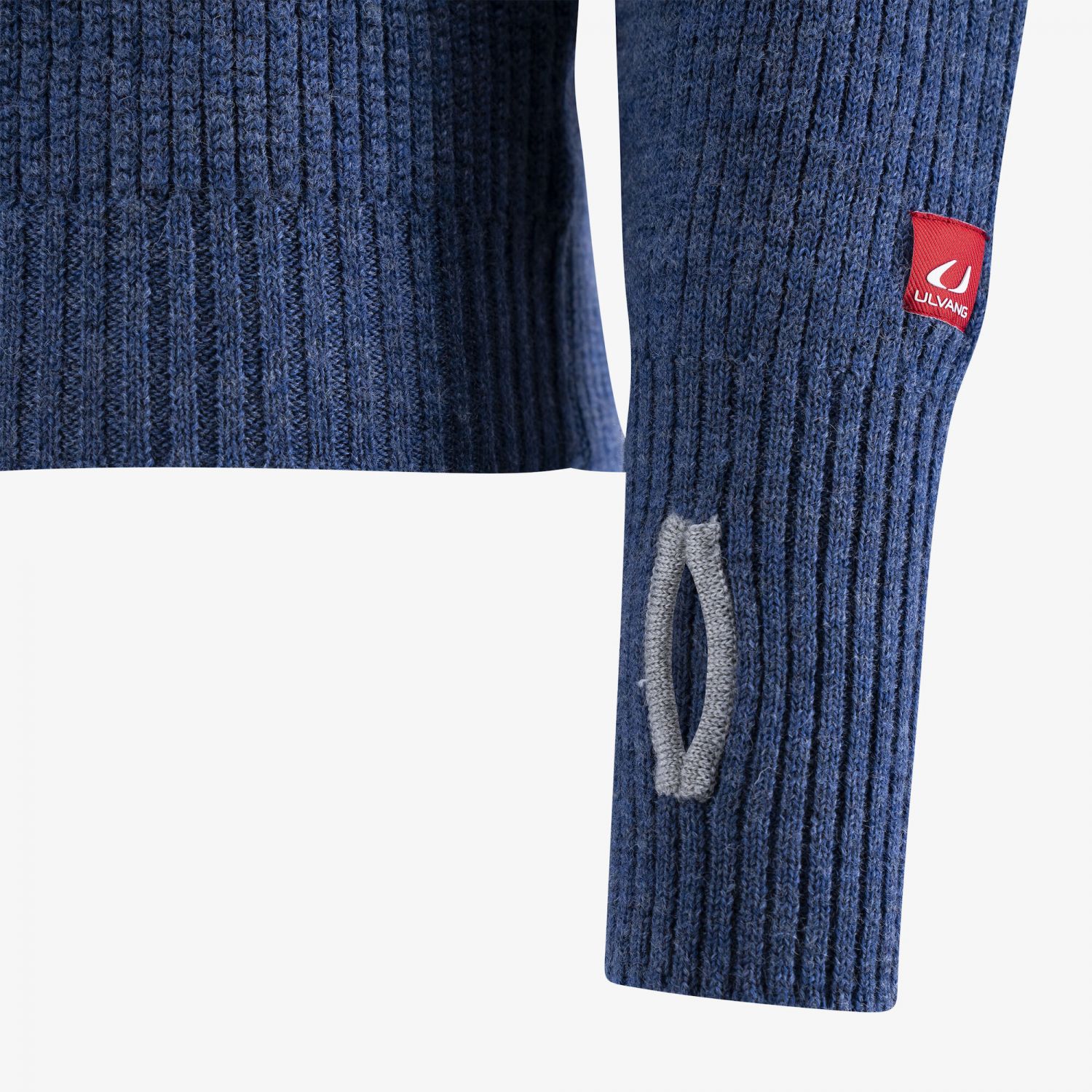 Ulvang Rav Sweater w/zip, men, navy melange/grey melange/new navy