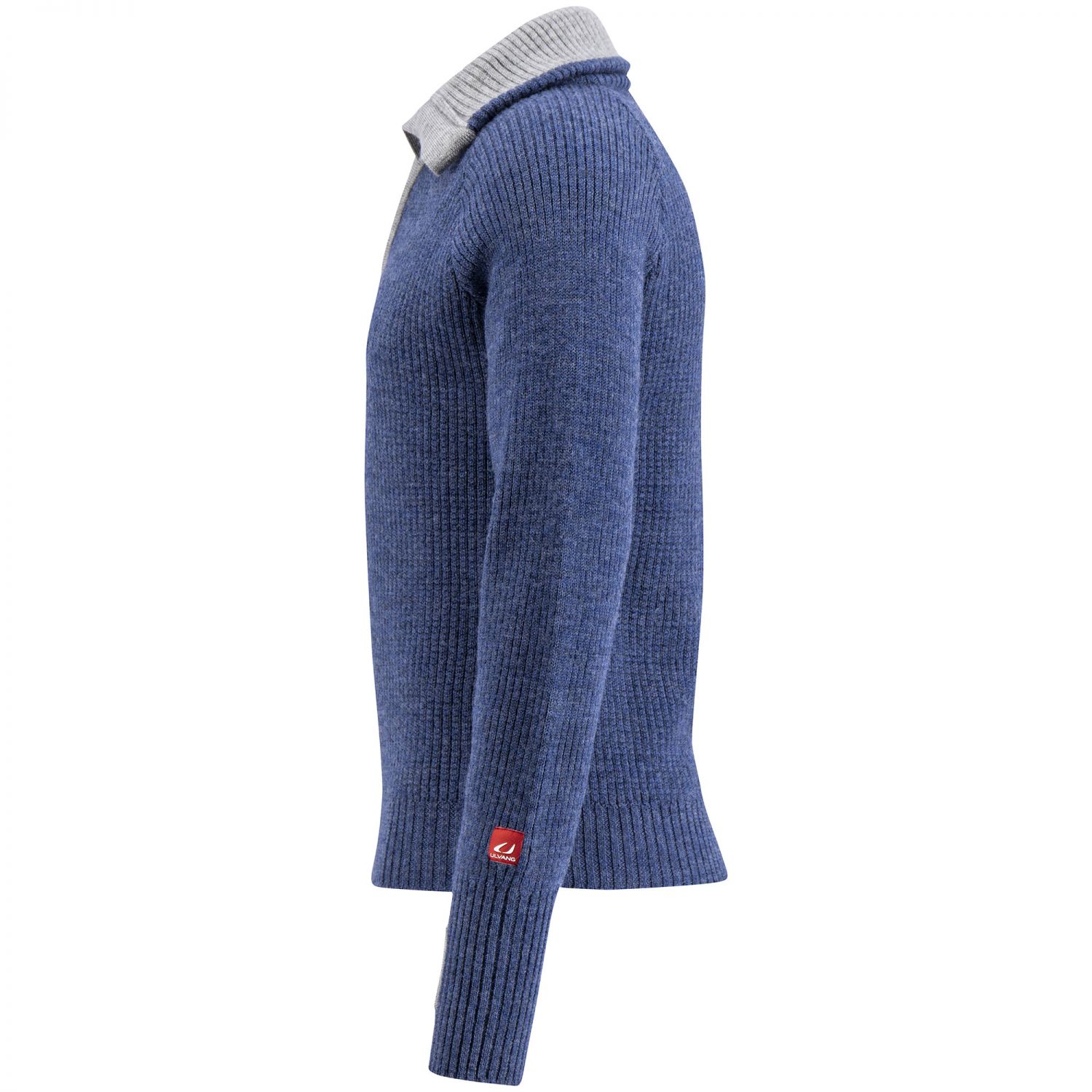 Ulvang Rav Sweater w/zip, men, navy melange/grey melange/new navy