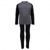 Ulvang Skare, biancheria intima da sci, bambini, nero/grigio