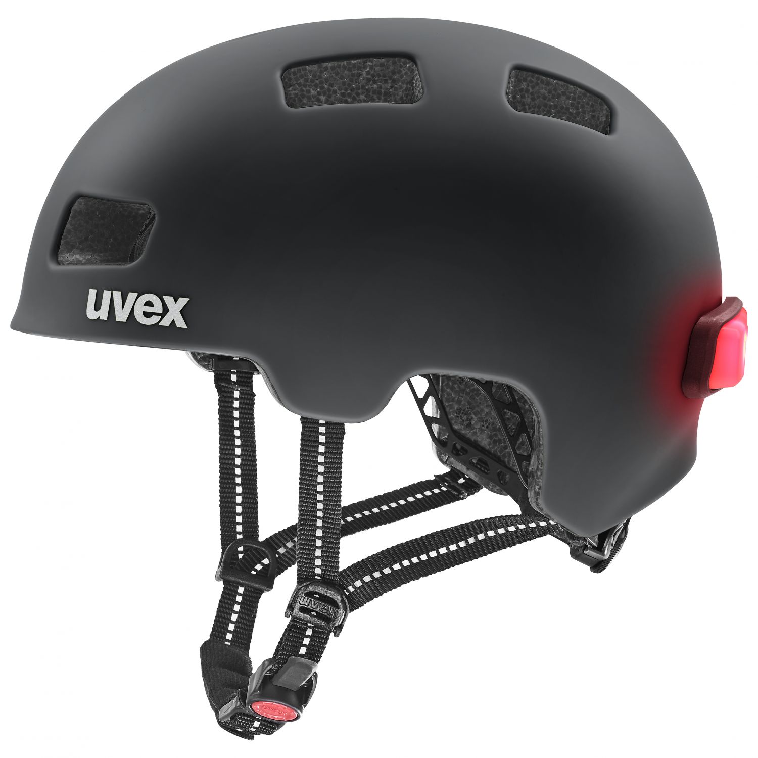 Uvex City 4, kask rowerowy, czarny