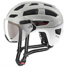 Uvex finale visor, cykelhjelm, lysegrå/hvid