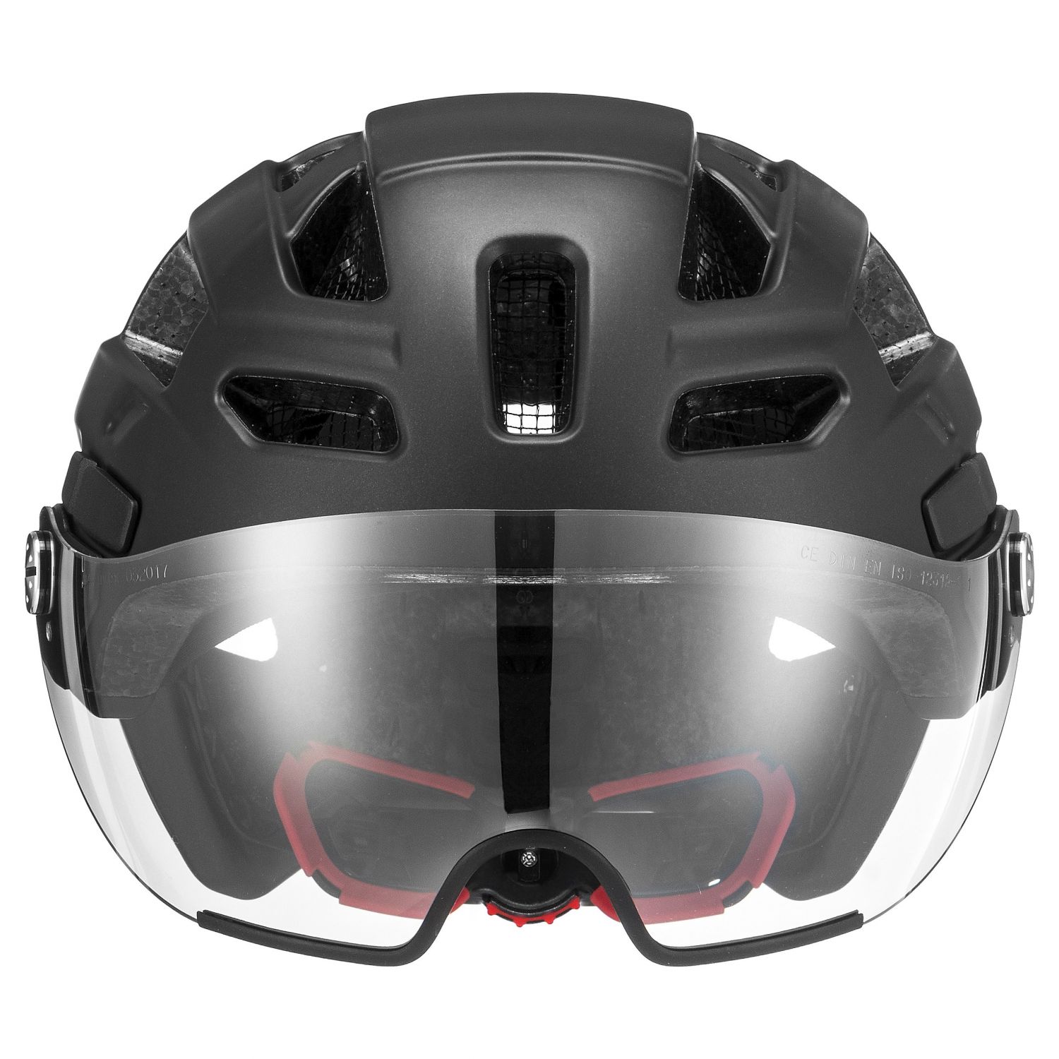 Uvex finale visor, Fahrradhelm, schwarz