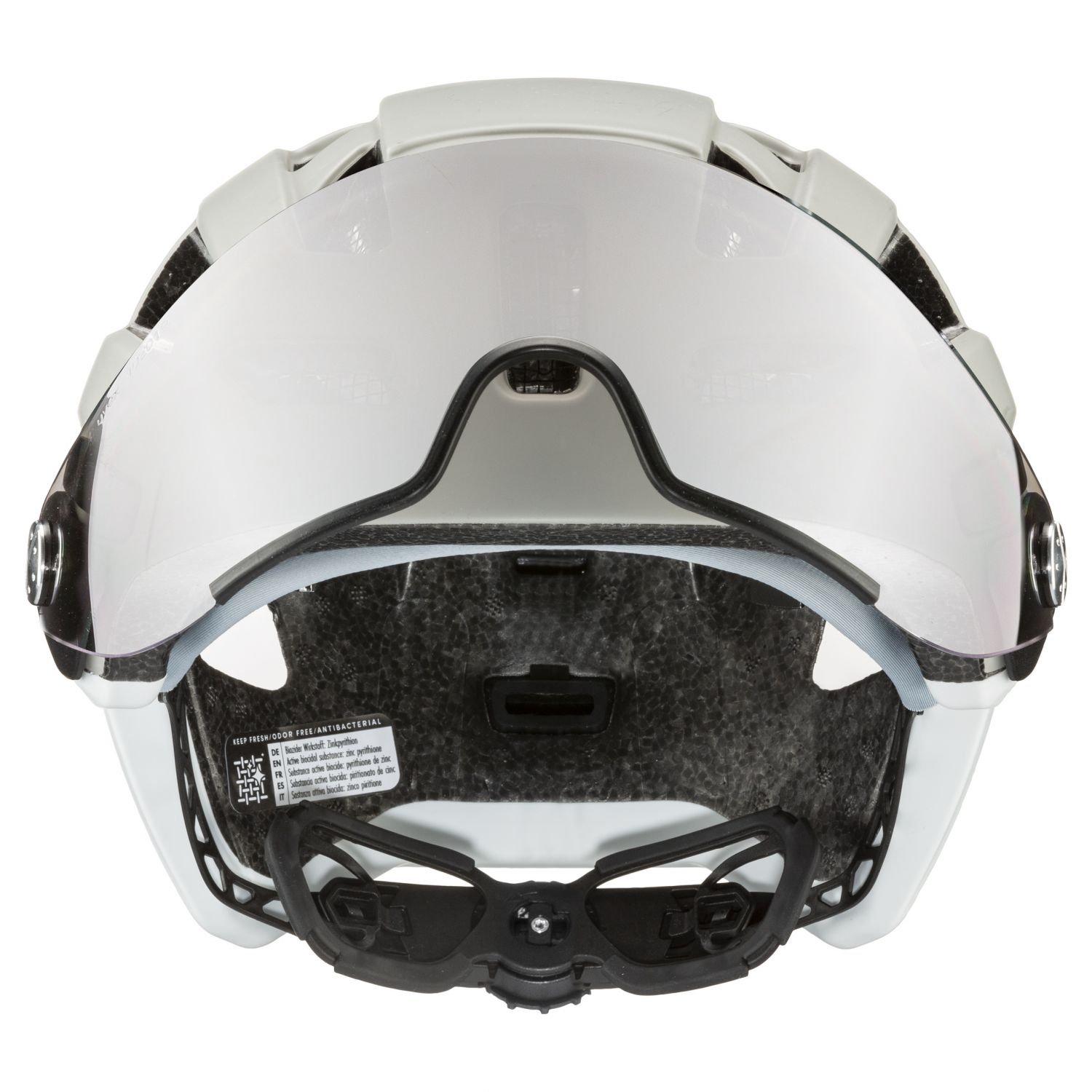 Uvex finale visor, fietshelm, lichtgrijs/wit