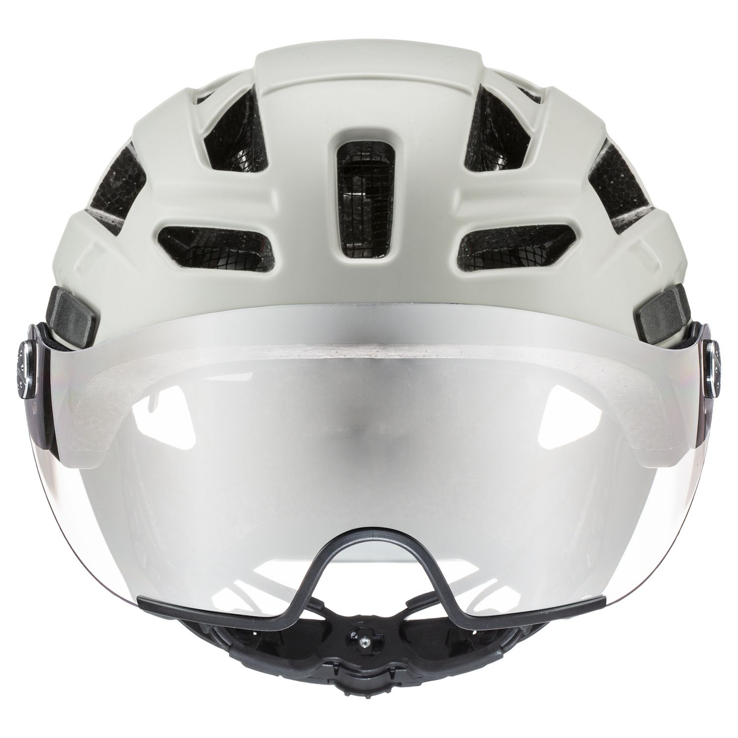 Uvex finale visor, kask rowerowy, jasnoszary/bia?y
